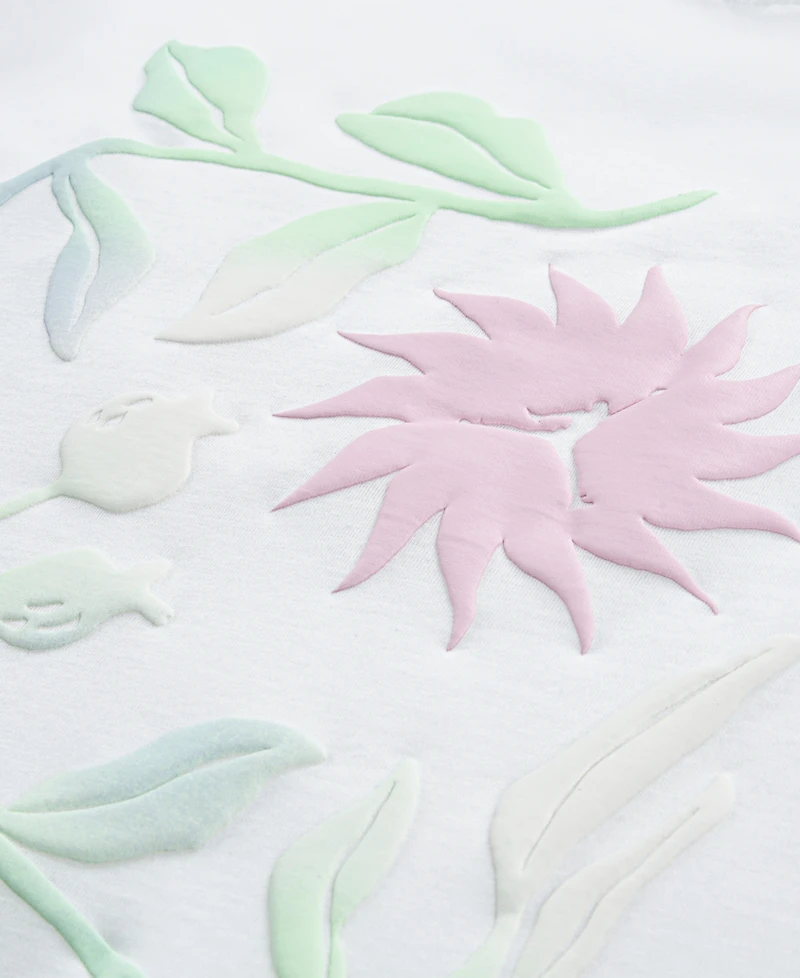 Jordan Girls' 7-16 Puff Floral Short-Sleeve T-Shirt