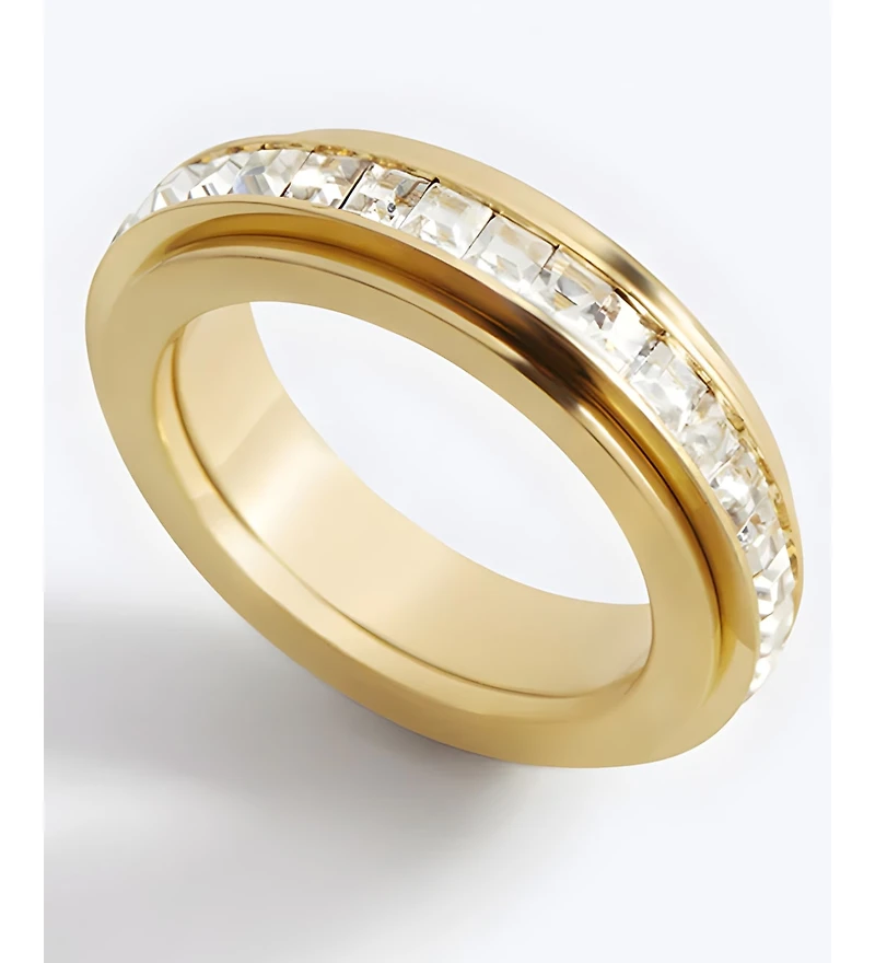 Mint & Lily Crystal Statement Spinning Fidget Ring