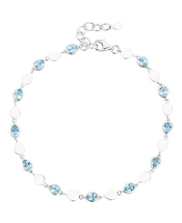 Macy's Blue Topaz (2-1/5 ct. t.w.) Luna Bracelet Sterling Silver (Also Available Multi-Stones)