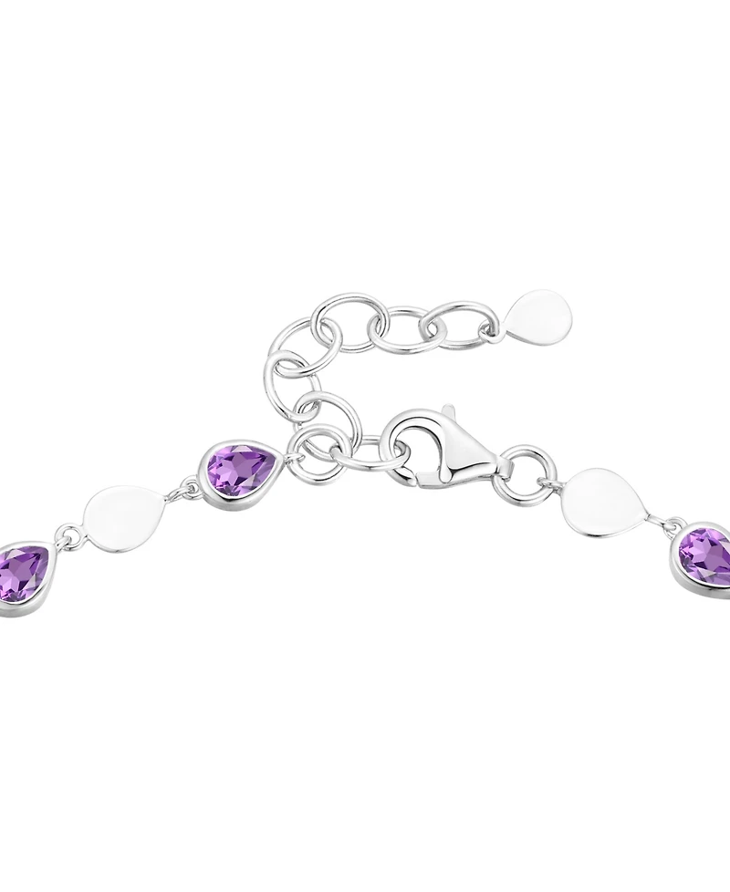 Macy's Blue Topaz (2-1/5 ct. t.w.) Luna Bracelet Sterling Silver (Also Available Multi-Stones)