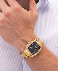 Tommy Hilfiger Men's Multifunction Gold Tone Stainless Steel Bracelet Watch, 36mm