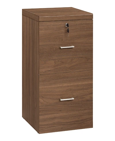 Osp Home Furnishings 28.5" Wood Alpine 2-Drawer Vertical File with Lockdowel Fastening System