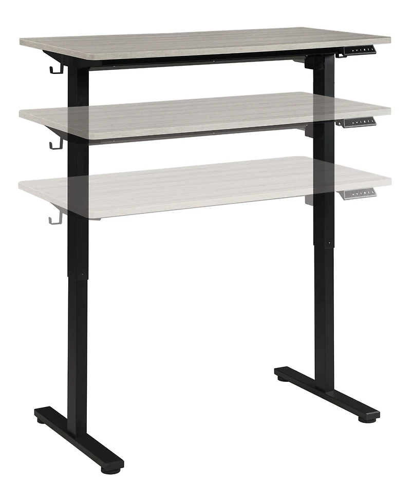 Osp Home Furnishings 48" Wood Primo Sit to Stand Electric Height Adjustable Desk