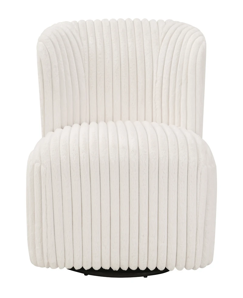 Osp Home Furnishings 27" Wood Lucia Swivel Chair