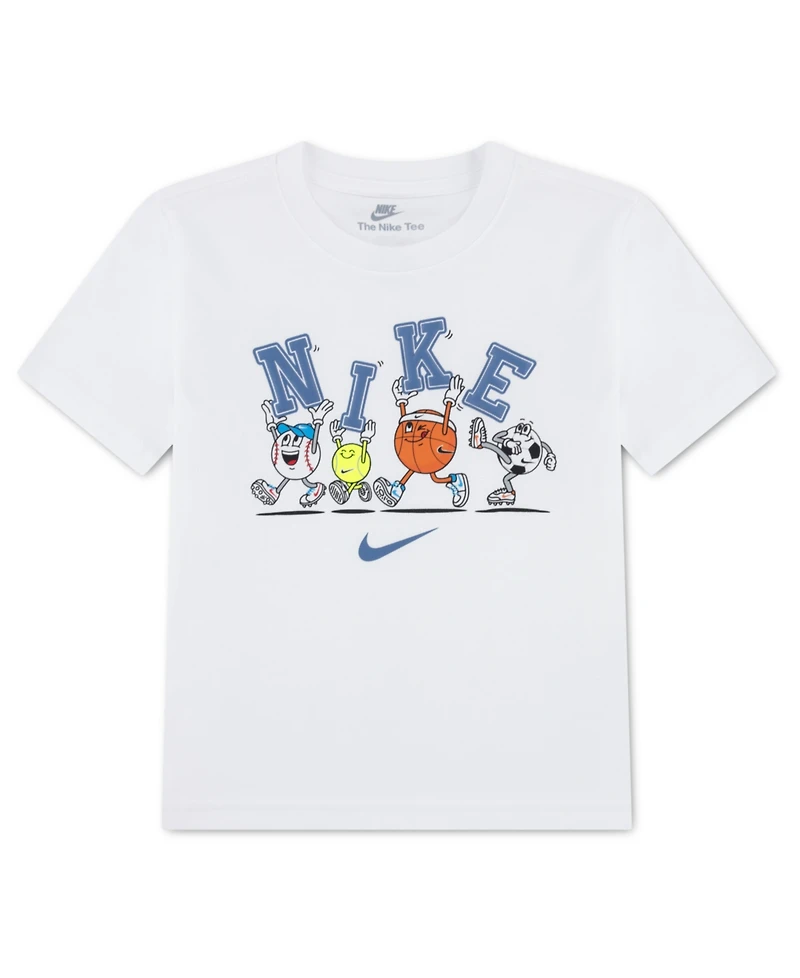 Nike Boys' 4-7 Multi Sportsball Short-Sleeve T-Shirt