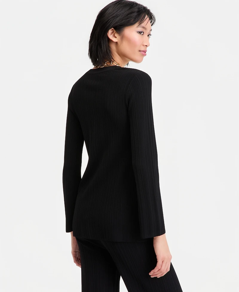 I.n.c. International Concepts Women's Rib-Knit Long Cardigan, Macy's Exclusive