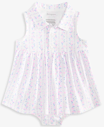 First Impressions Baby Girls' Linear-Floral-Print Sunsuit, Macy's Exclusive