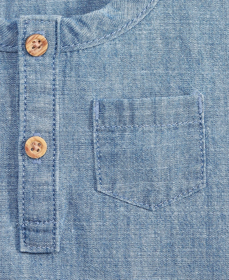 First Impressions Baby Boys' Chambray Sunsuit, Macy's Exclusive