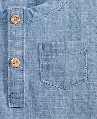 First Impressions Baby Boys' Chambray Sunsuit, Macy's Exclusive
