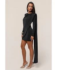 Jluxlabel Women's Midnight Draped Mini Dress