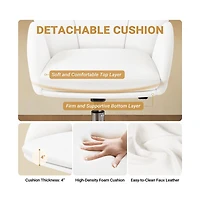 Yaheetech Cute Desk Chair Makeup Vanity for Home Office