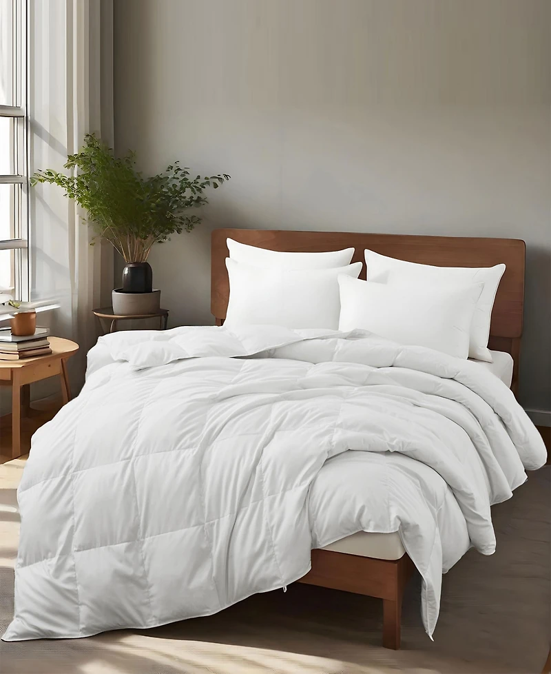 Unikome All-Season Goose Down Feather Fiber Comforter