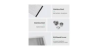 flynama 28x22x9inch Kitchen Sink Drop In Topmount Stainless Steel Single Bowl 16 Gauge
