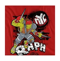 Teenage Mutant Ninja Turtles Men's Out Of The Shadows Raphael Nyc Grunge T Shirt