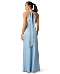 Adrianna Women's Halter Neck Sleeveless Ball Gown