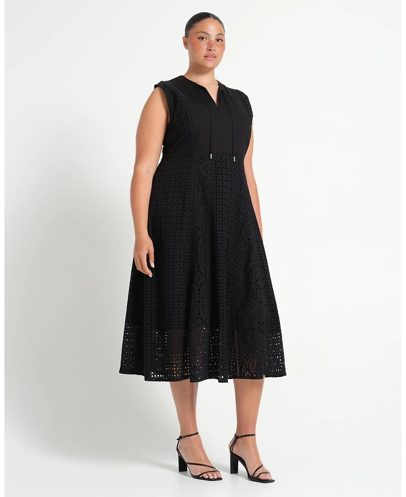 Estelle Women's Blair Cotton Embroidered Dress