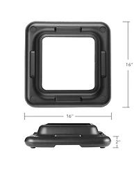 Philosophy Gym Aerobic Exercise Adjustable Step Platform Risers, 2 Pack - Black