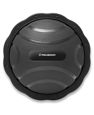 Philosophy Gym Half Balance Ball Exercise Trainer - Half Yoga Ball Trainer with Foot Pump