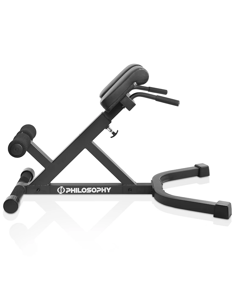 Philosophy Gym Hyper-Extension Roman Chair - Adjustable Lower Back Bench Machine