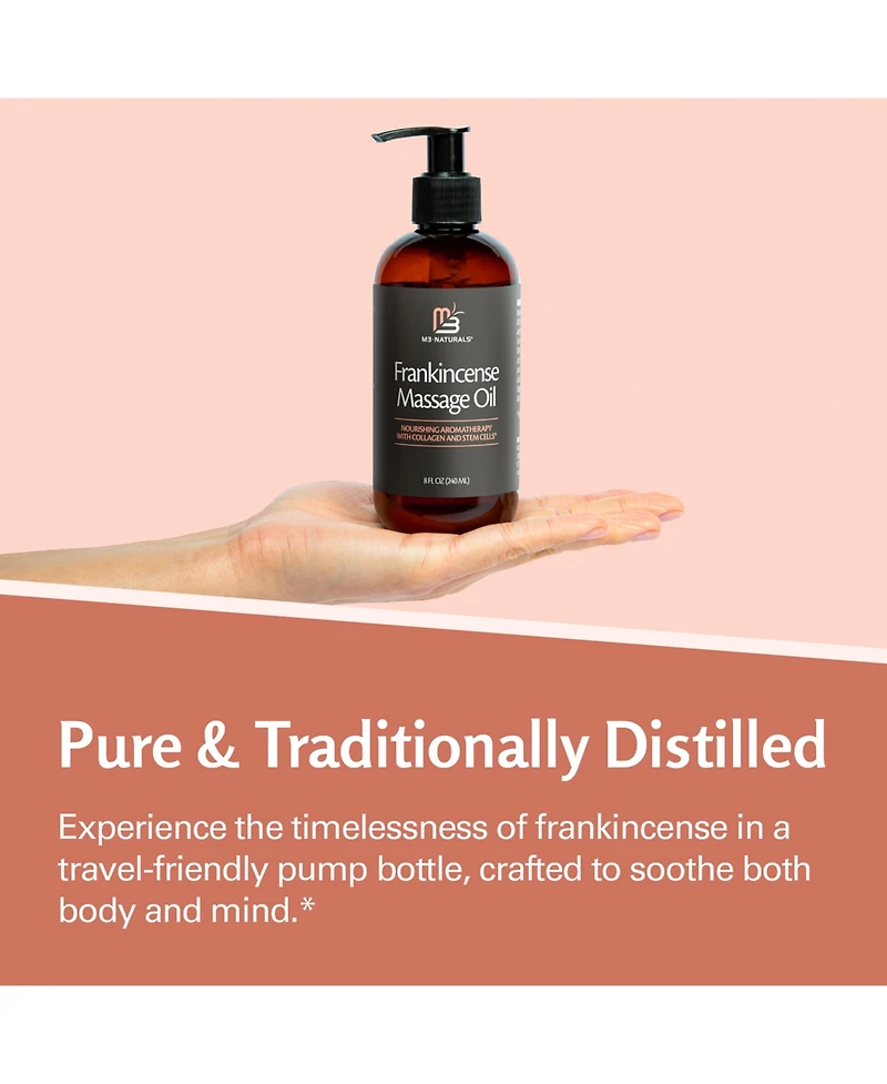M3 Naturals Frankincense Massage Oil, 8oz