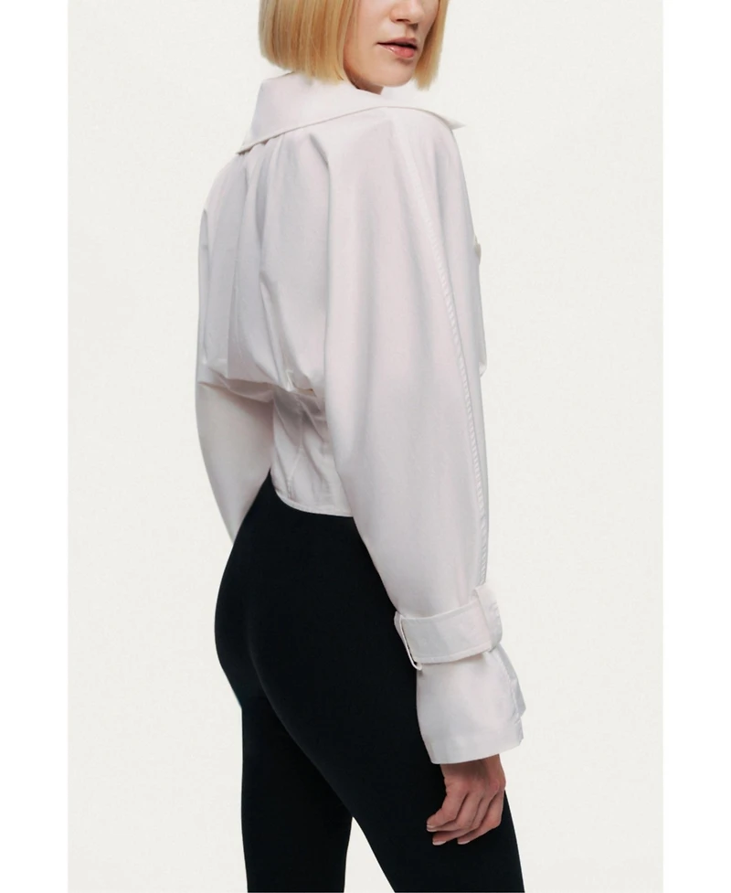 Nocturne Women's Layered Collar Wrap Bodysuit