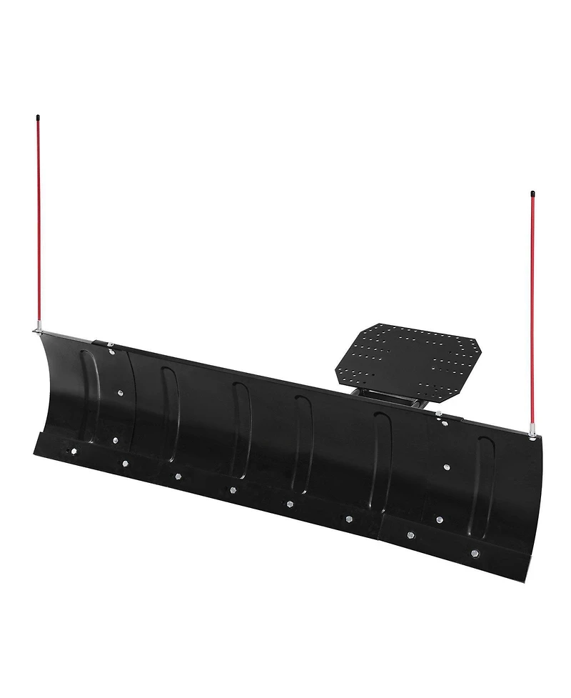 Mecale Snow Plow Blade Kit, 43"-60" Adjustable Width, Universal Atv/Utv Mount, Rubber Flaps, Heavy-Duty Steel