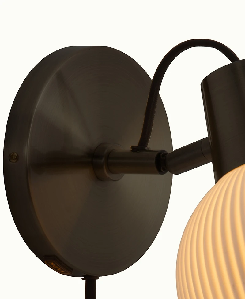 Nova of California Petaluma Bone Porcelain Wall Sconce