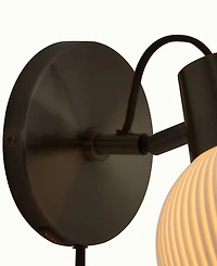 Nova of California Petaluma Bone Porcelain Wall Sconce