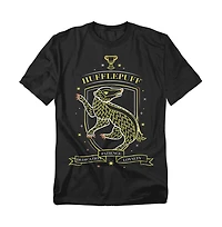 Harry Potter Big & Tall Hand Drawn Hufflepuff Shield T Shirt