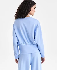 I.n.c. International Concepts Women's Banded-Bottom Sweatshirt, Macy's Exclusive