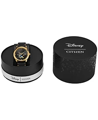 Citizen Eco-Drive Men's Disney Donald Duck Seeing Stars Black Leather Strap Watch 40mm