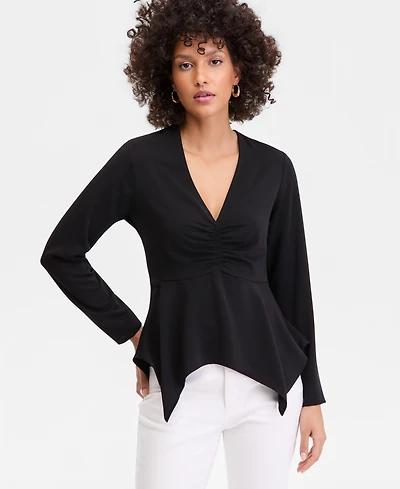 Ls Front Ruched Top