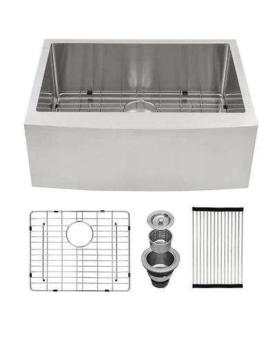 flynama 27"x21"x10" Stainless Steel Farmhouse Apron Front Sink