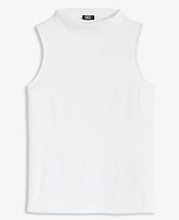 I.n.c. International Concepts Women's High-Neck Rib-Knit Sleeveless Top, Macy's Exclusive