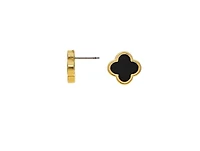 Rivka Friedman Onyx Flower Stud Earring