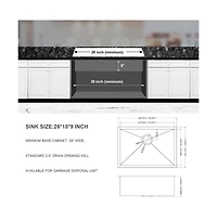 huluwat Undermount Stainless Steel Kitchen Sink