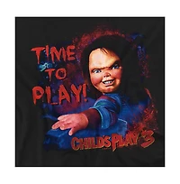Logovision Men's Childs Play 3 Time To T Shirt