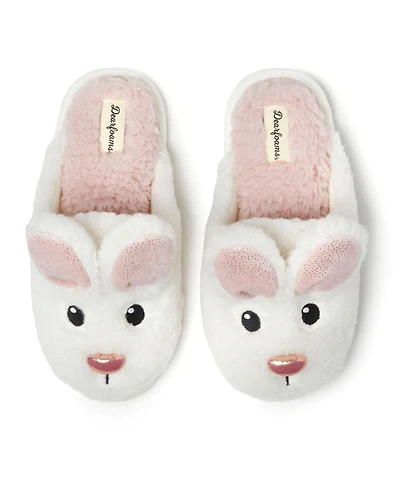 Dearfoams Women's Shay Novelty Easter Bunny Rabbit Scuff Slipper