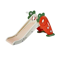 Slickblue Toddler Slide Playset with Climb Ladders and Bus-Themed Design