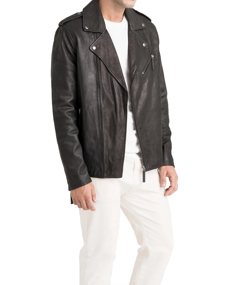 Velez Women's Capri Leather Semi-Fitted Biker Jacket