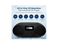 Philips Portable Cd Player Boombox with Bluetooth, Dual Speakers, Dynamic Bass Boost, Fm Radio, Usb & Aux Input, Headphone Jack, Cd-r/Cd-rw/MP3 Player