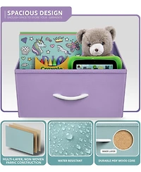 Sorbus 9 Drawers Dresser- Storage Unit with Steel Frame, Wood Top, Fabric Bins