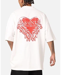 Saint Morta Men's Angelic Heart T-Shirt Off White