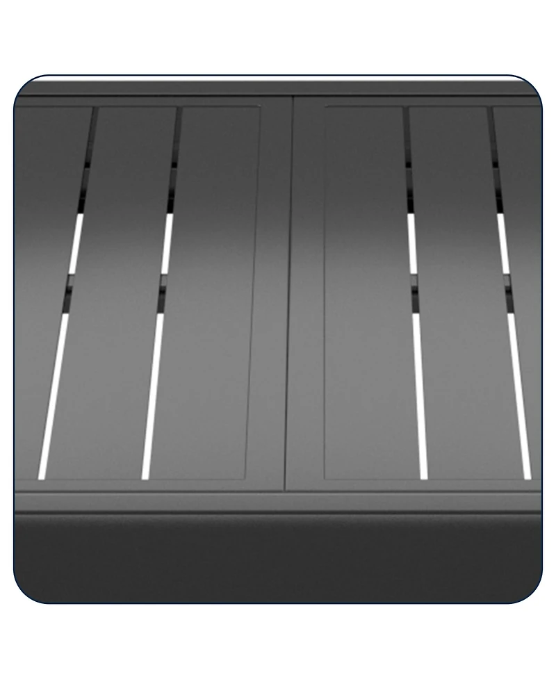 Boyel Living 9-Piece Outdoor Dining Set with Aluminum Extendable Table 53"- 106" and Swivel Dining Chair