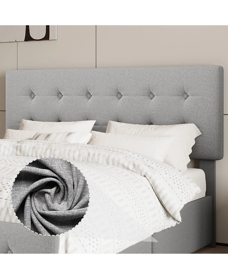 gaomon Easy Assembly Full Size Bed Frame Space Saving, for Living Room