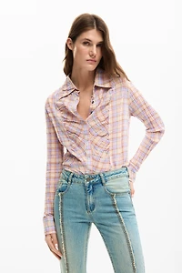 Desigual Women's Denim pants with floral stitching