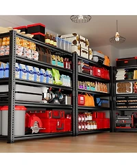 Lovmor 5-Tier 48 in W x 72 in H x 18 in D Adjustable Heavy Duty Metal Shelving Unit