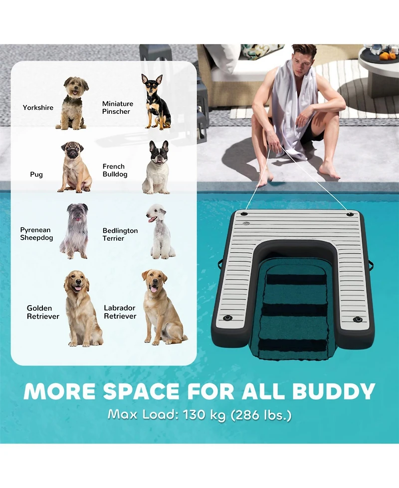 Aostirmotor Boat Ramp , for Boat, Dock in Black