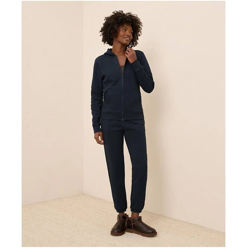 Pact Women's Organic Cotton Cloud Brushed Fleece Zip Hoodie