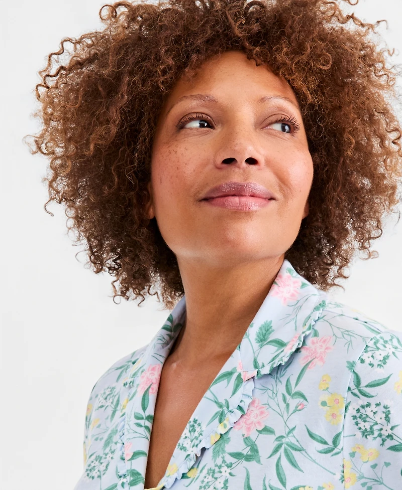 Charter Club Women's Printed Short-Sleeve Pajama Set, Macy's Exclusive